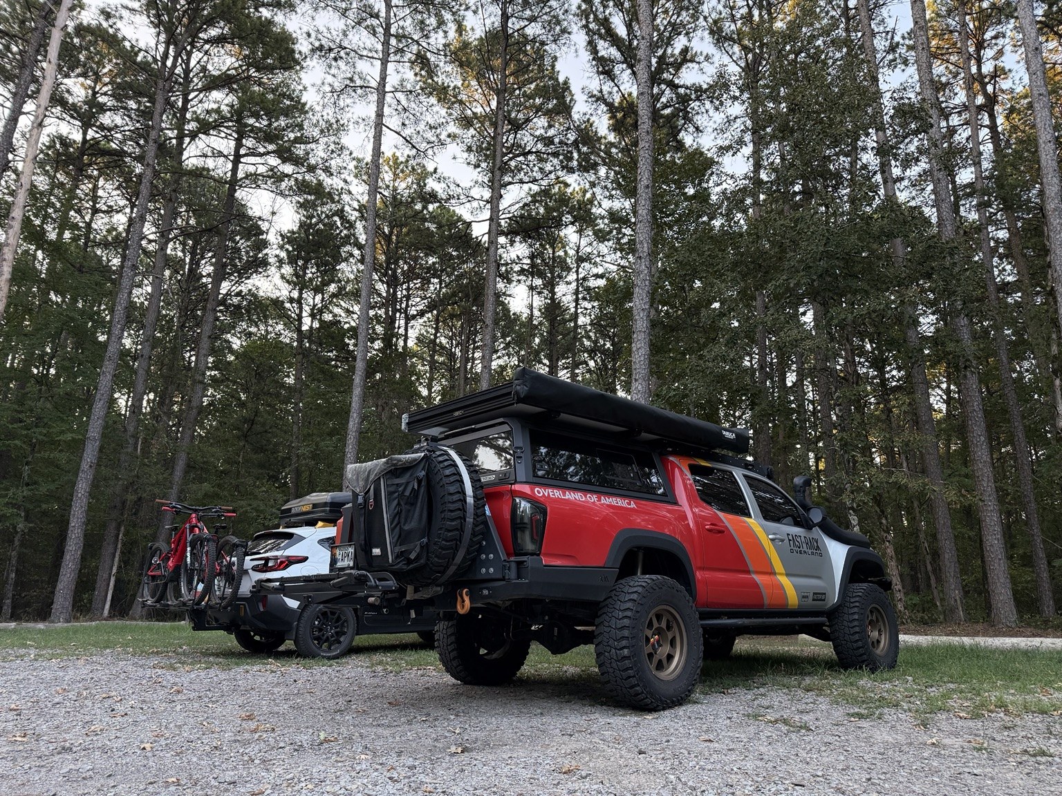 Fast Rack Tacoma in the woods